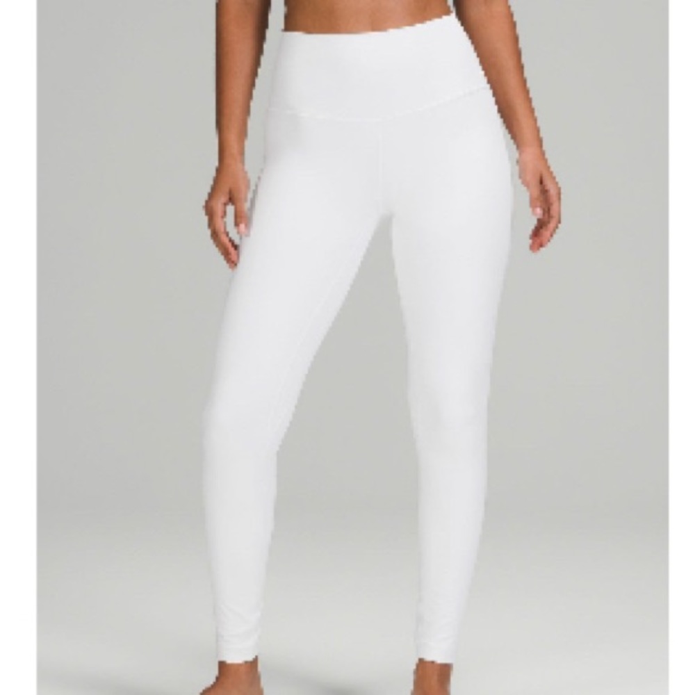 Lululemon align high rise leggings 28” white